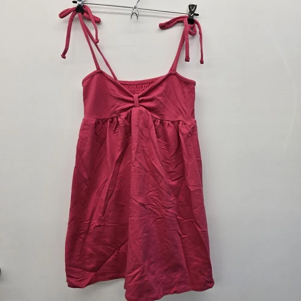 no boundaries red dress Womens No Boundaries Red Sleeveless Hankerchief Hem Dress Size Large 11-13